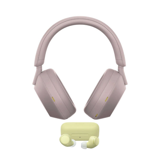 Sony WH-1000XM5 Wireless Noise Canceling Over-Ear Headphones with Sony Earbuds