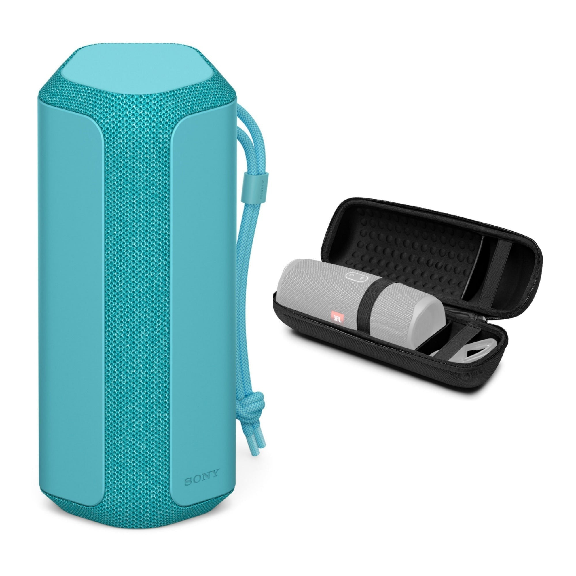Sony SRS-XE200 X-Series Wireless Ultra Portable Bluetooth Speaker (Blue) Bundle