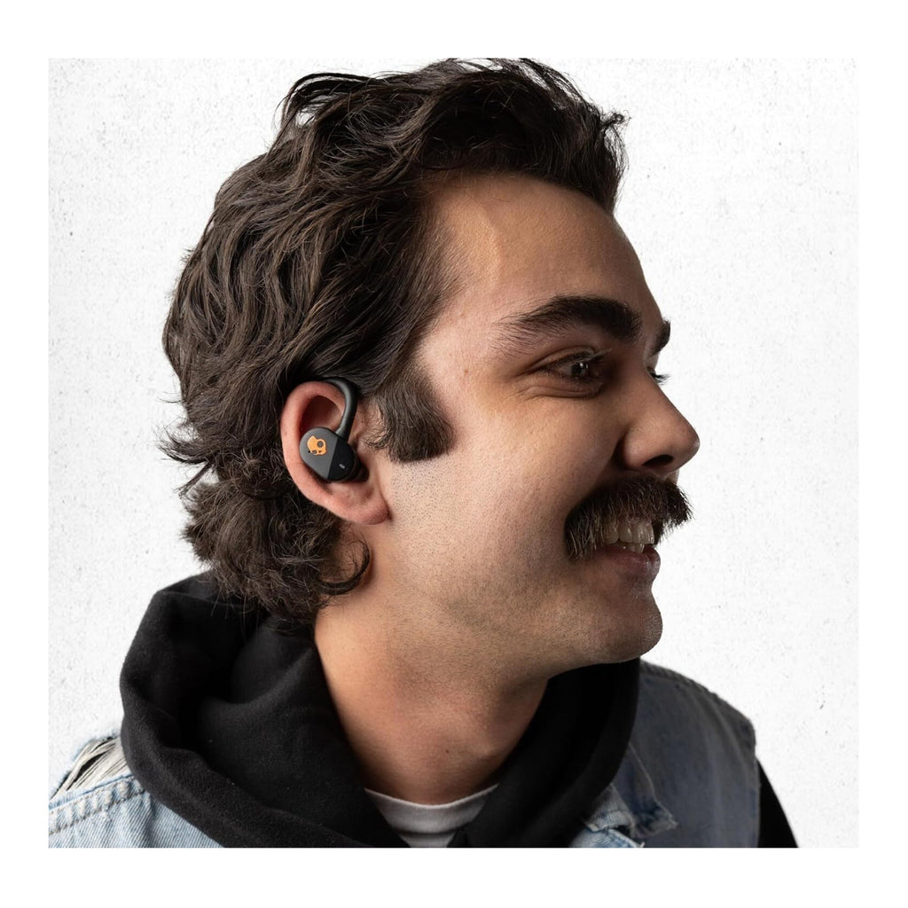 Skullcandy Push Play Active True Wireless Over-Ear Hanger Earbuds (Black/Orange)