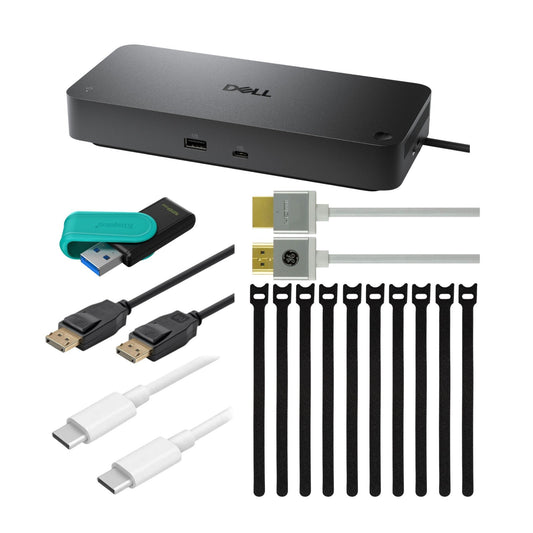 Dell Pro Smart Dock SD25 130W Power Delivery (Black) Bundle with Acessories