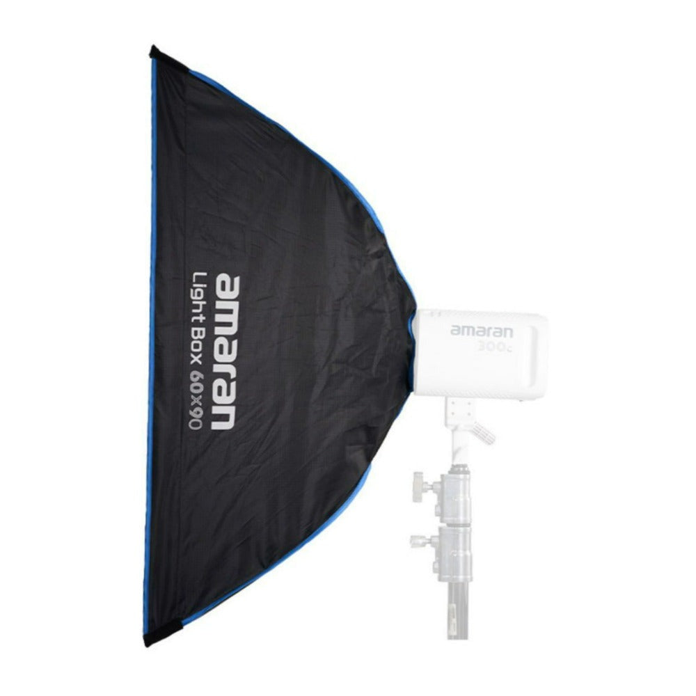 Amaran Ray 360c Full-Color COB Video Light (US) with Light Box 60x90 Softbox