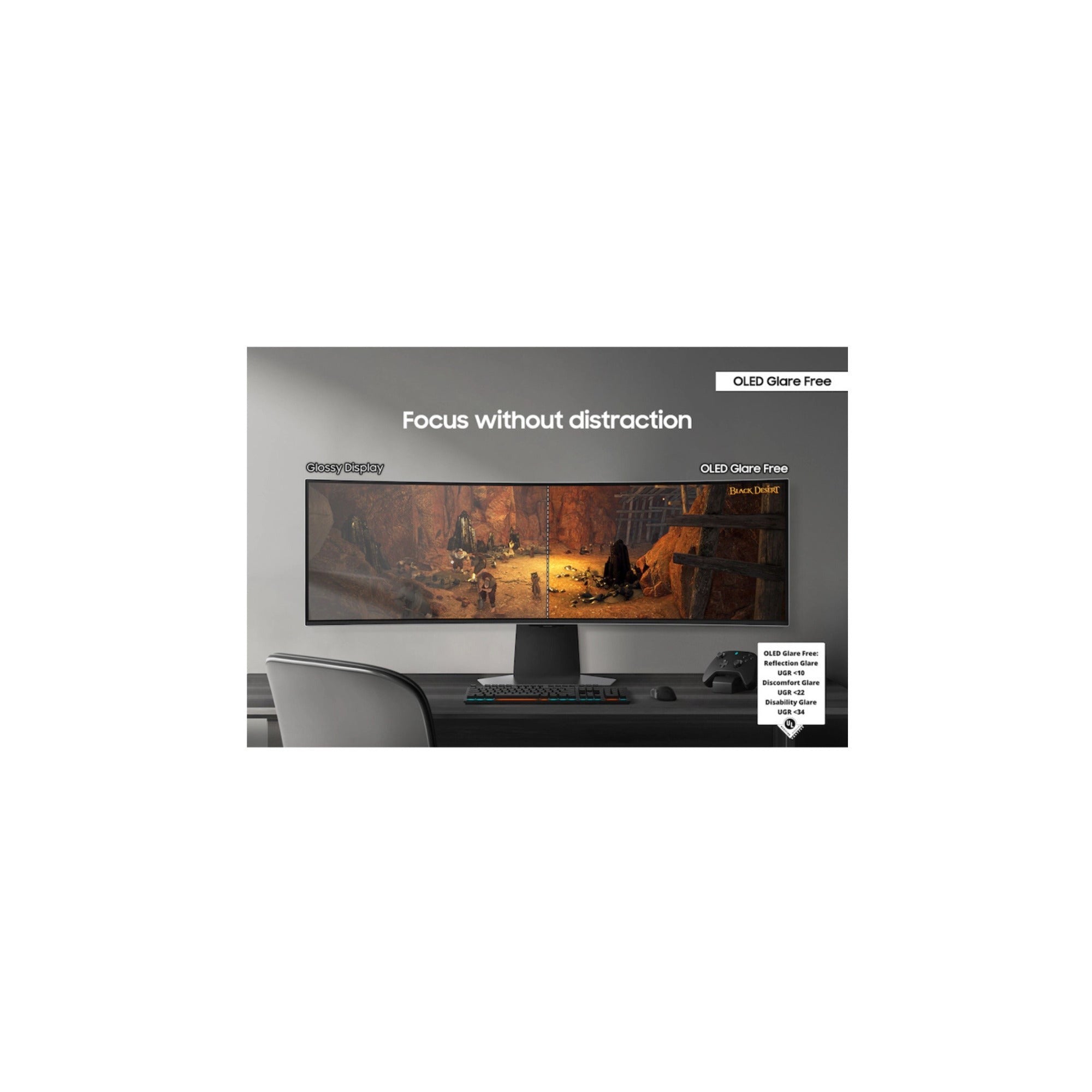 Samsung Odyssey G9 G95SD 49′′ QD-OLED Curved Gaming Monitor (240Hz) (Used)