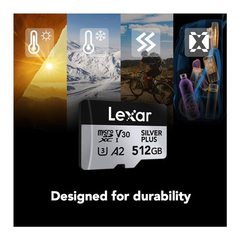 Lexar 512GB Professional Silver Plus Micro SD Card UHS-I