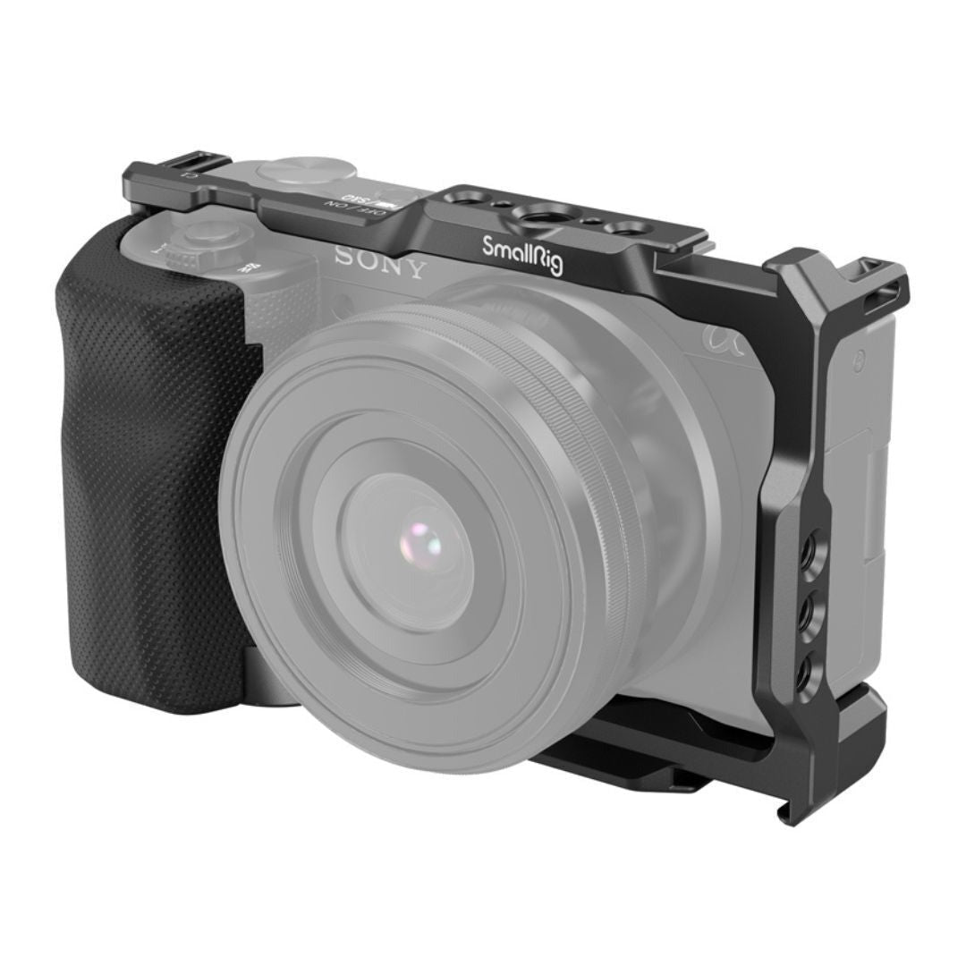 SmallRig Aluminum Alloy Formfitting Camera Cage with Built-In Rubber Pads and Grip for Sony ZV-E10
