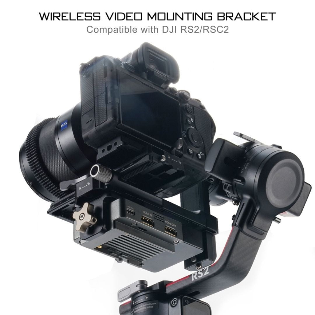Tilta Wireless Video Mounting Bracket for DJI RS2, RSC2, RS3, RS3 Pro, RS4, and RS4 Pro (Black)
