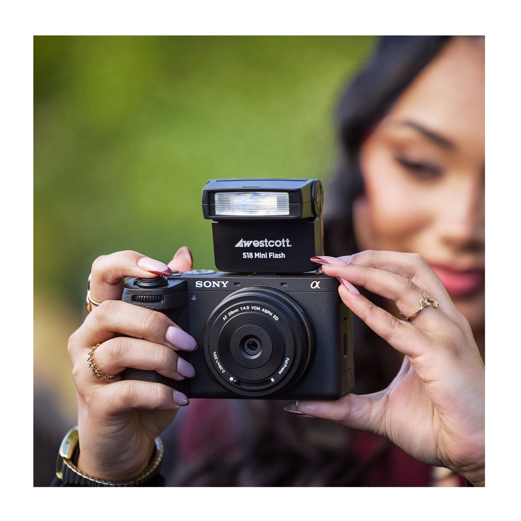 Westcott S18 Mini On-Camera Flash with Universal Hot Shoe Compatibility