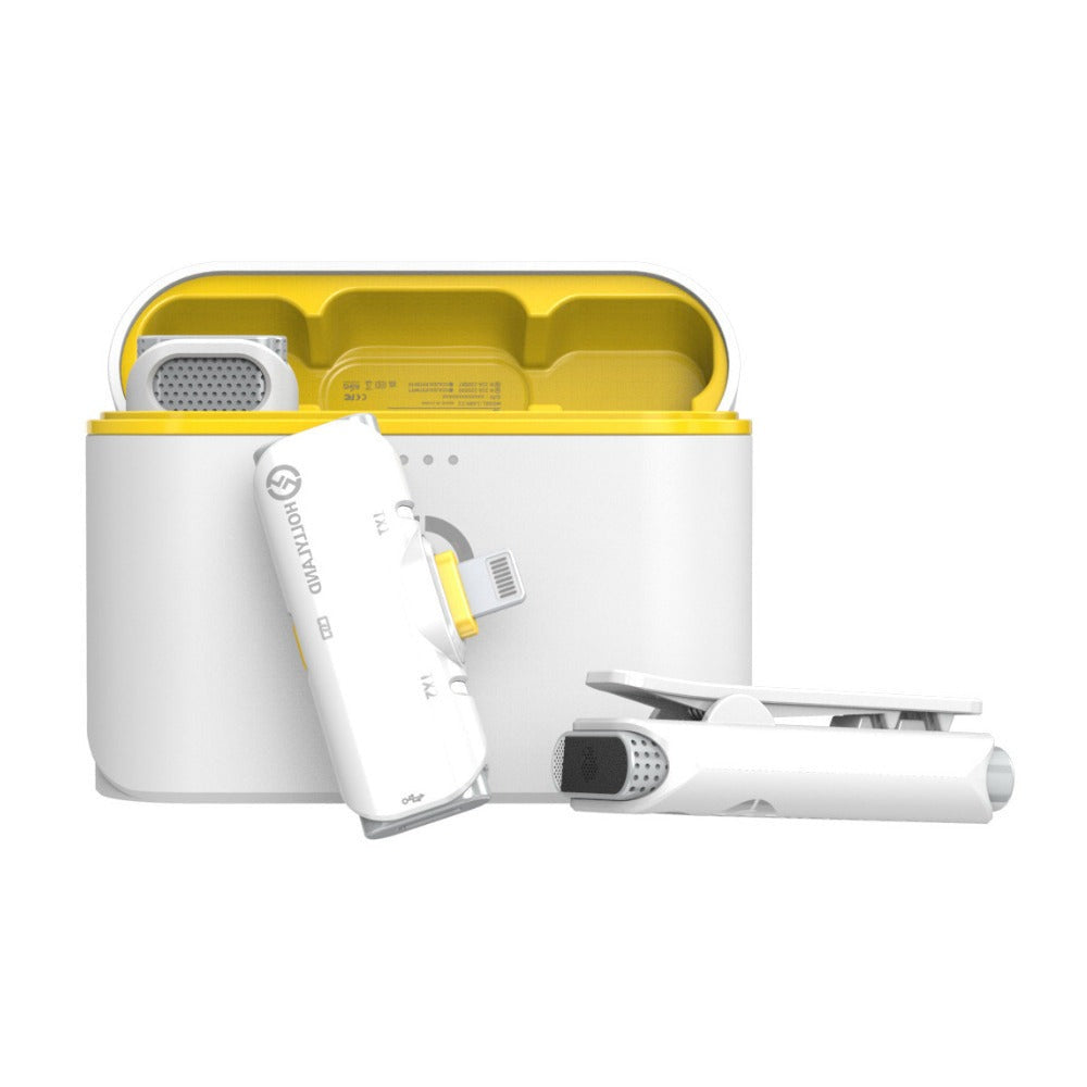 Hollyland Lark C1 Duo 2-Person Wireless Microphone System with Connector for iOS Devices (White)