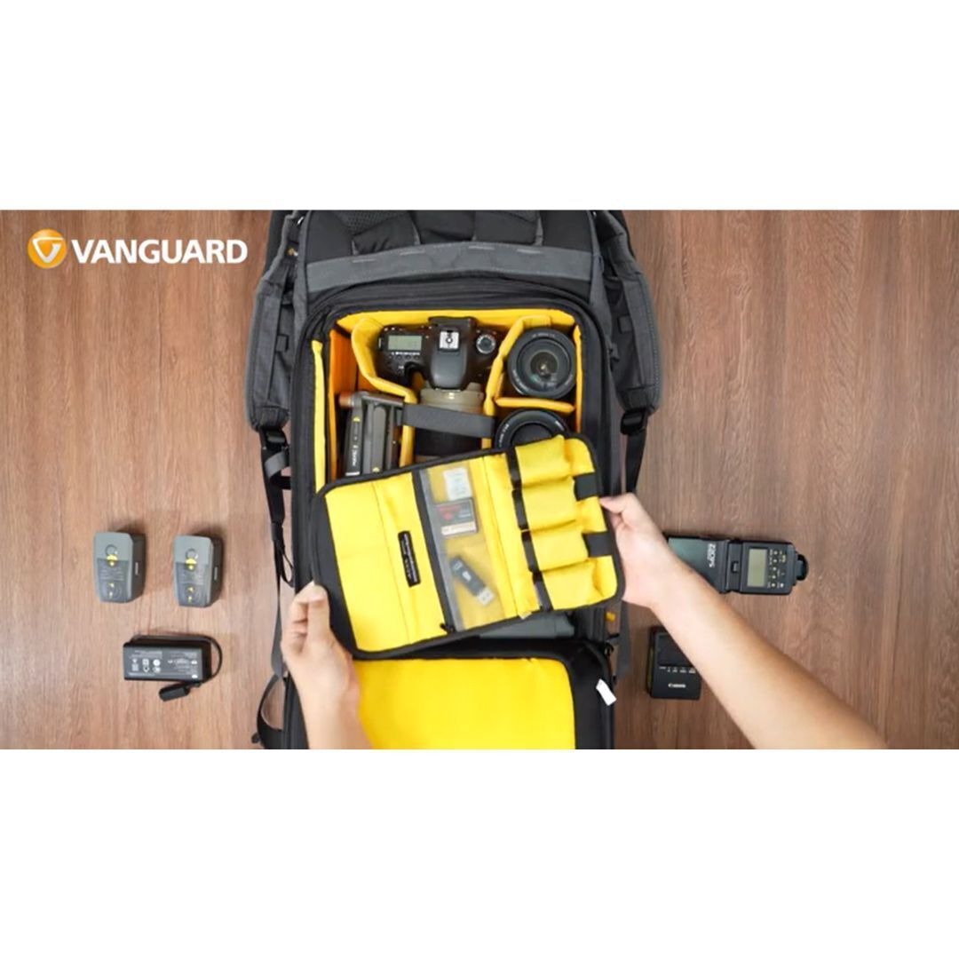 Vanguard VEO Active 53 Camera Backpack with USB Charger Connection and Ergonomic Design (Dark Gray)