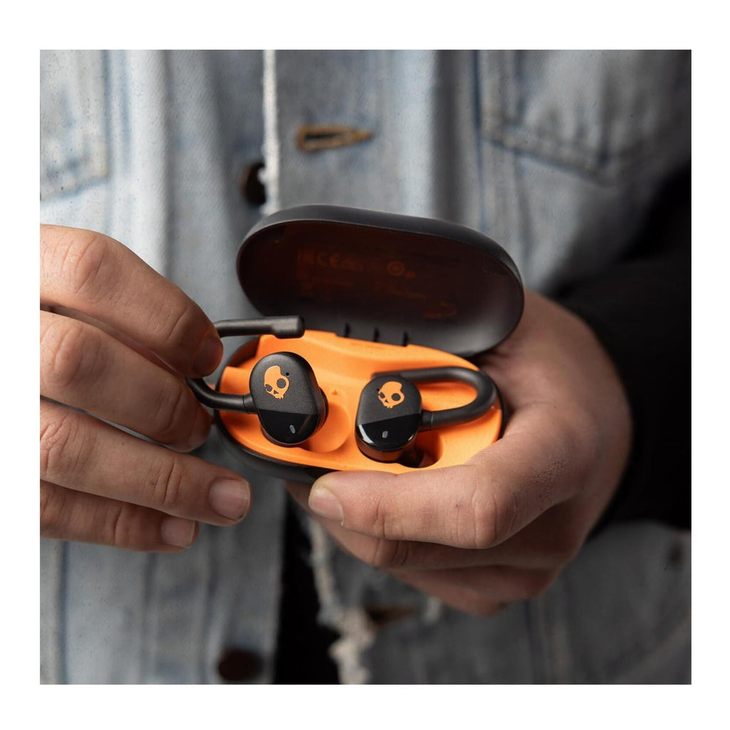 Skullcandy Push Play Active True Wireless Over-Ear Hanger Earbuds (Black/Orange)