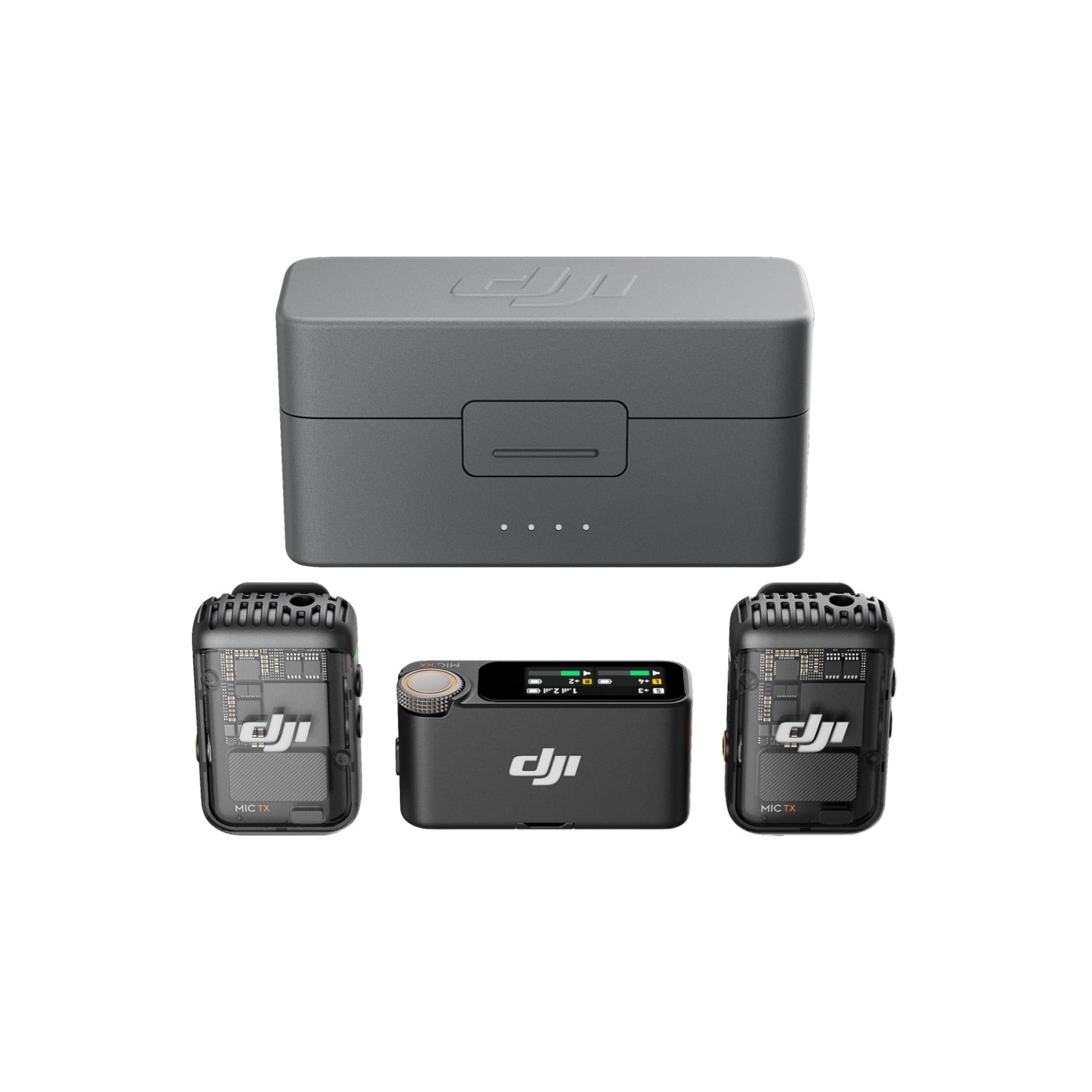 DJI Mic 2 with Action Camera, Memory Card, and Carrying Case Bundle