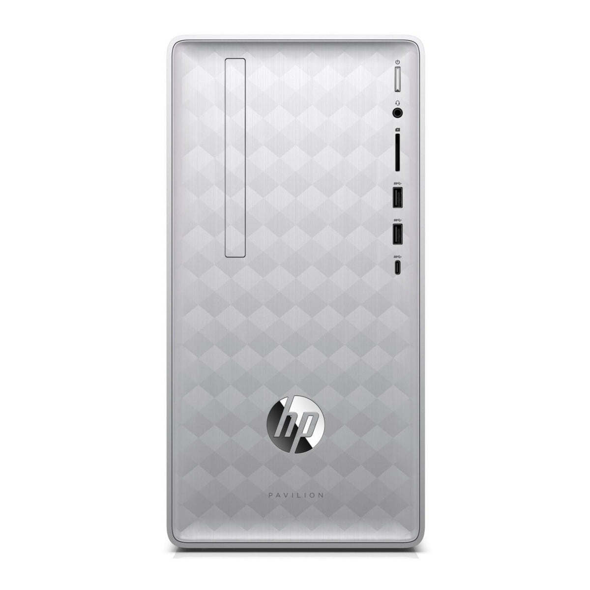 HP Pavilion 590 Desktop PC, AMD Ryzen 7 (8-Core), 16GB RAM, 1TB HDD + 256GB SSD, AMD Radeon RX 550 2GB, Windows 10 Home (Certified Refurbished)