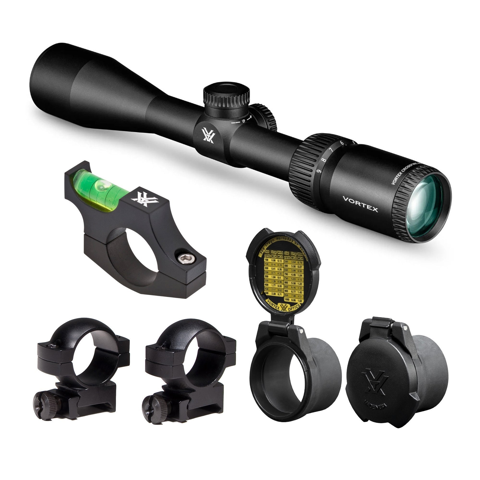 Vortex Optics Crossfire HD 3-9x40 SFP V-Plex MOA Bundle with Accessories