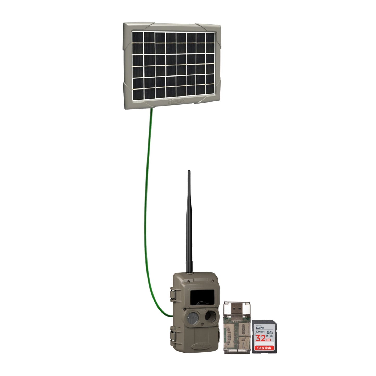 Cuddeback CuddeLink Wireless IR LED Camera with Super Solar Power Bank Bundle