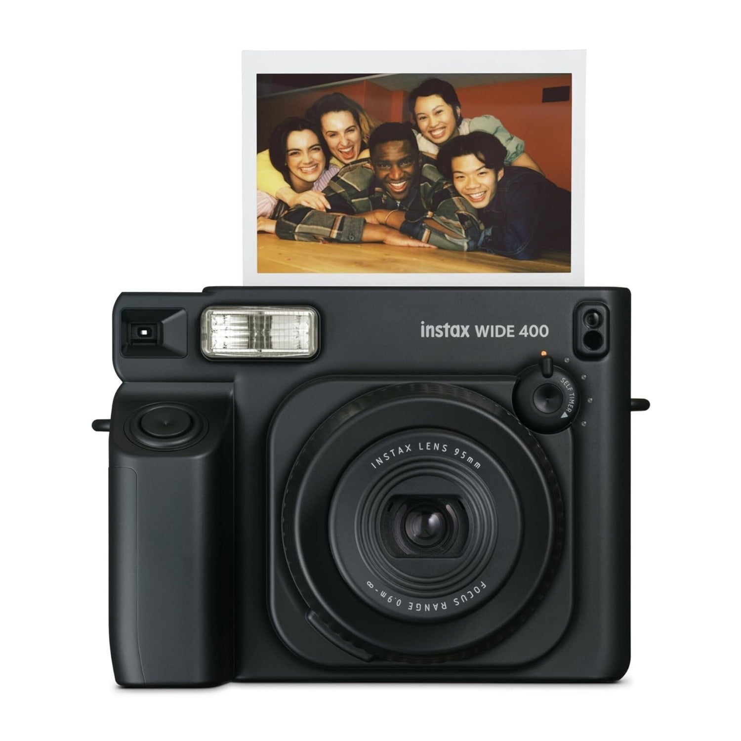 Fujifilm Instax Wide 400 Instant Film Camera with Automatic Exposure & Flash Control (Black)