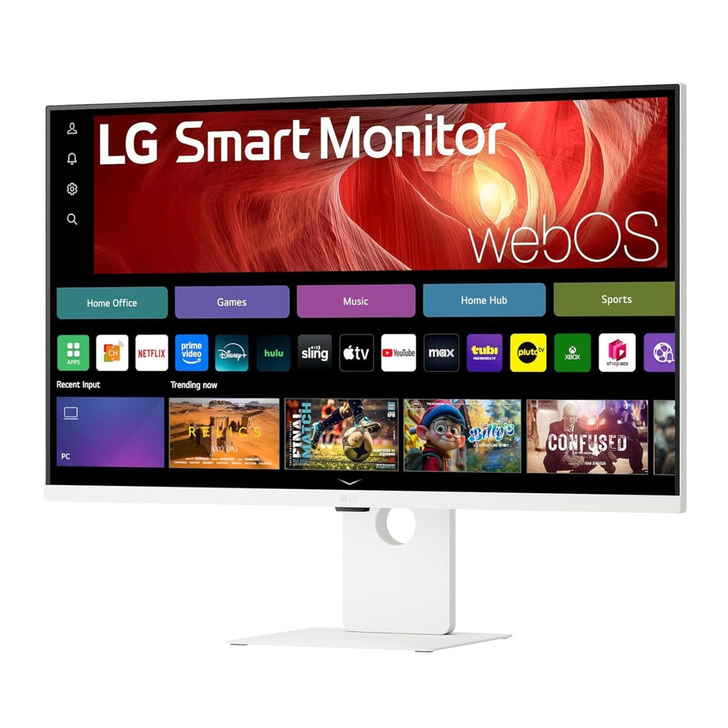 LG 37 Inch 4K UHD Smart Monitor IPS webOS AirPlay 2 Built-In Speaker (White)