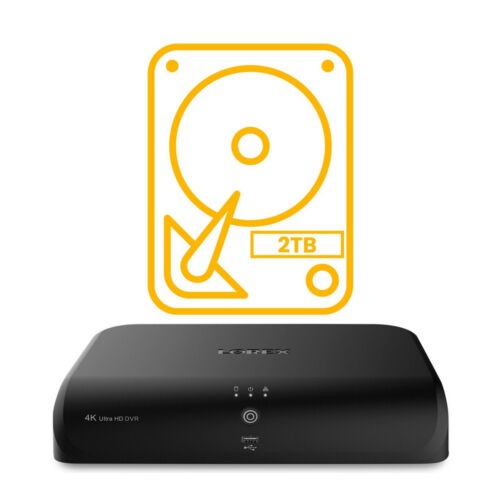 Lorex 4K 8 Channels 2TB Wired DVR System with Six 4K Deterrence Bullet Cameras, Color Night Vision