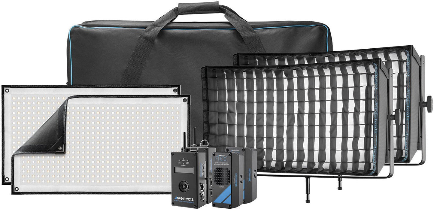 Westcott Flex Cine DMX 2-Light Gear Kit (1' x 2', Bi-Color)