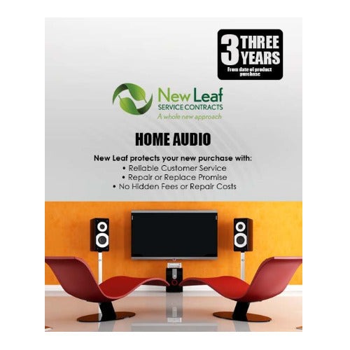 New Leaf 3-Year Audio Equipment Service Plan for Products Retailing Under $7500