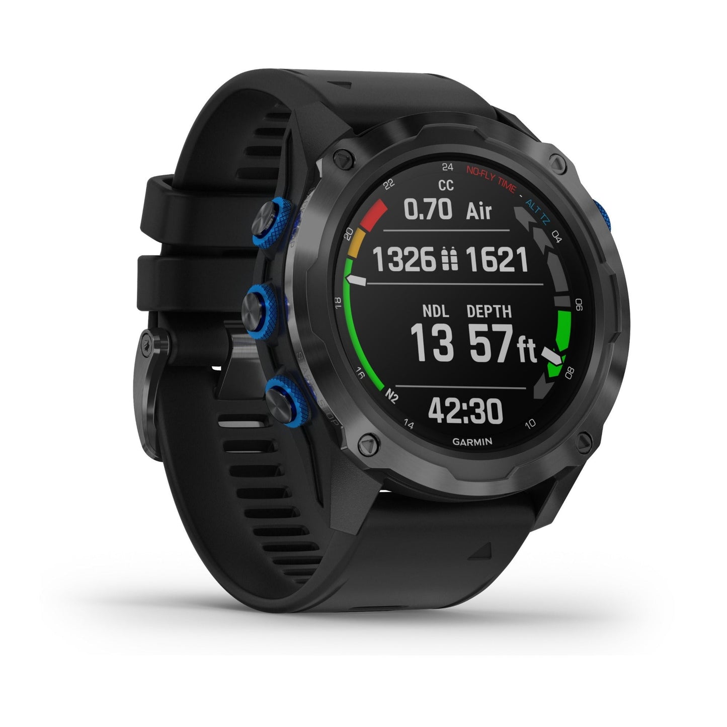 Garmin Descent Mk2i with DLC Titanium Band (Black)