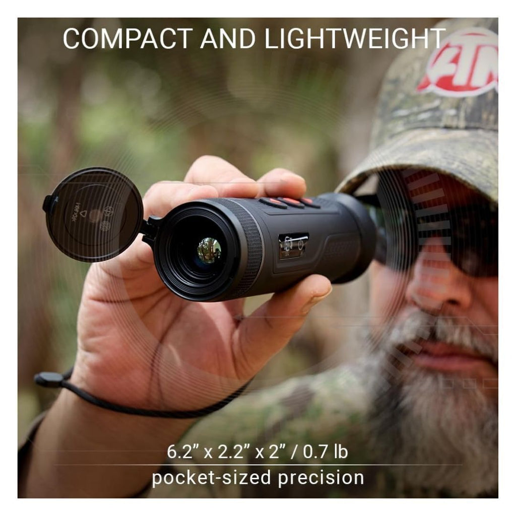 ATN BlazeTrek 325 Thermal Monocular with 5 Color Palettes, 16GB Storage, and Compact Design (Black)