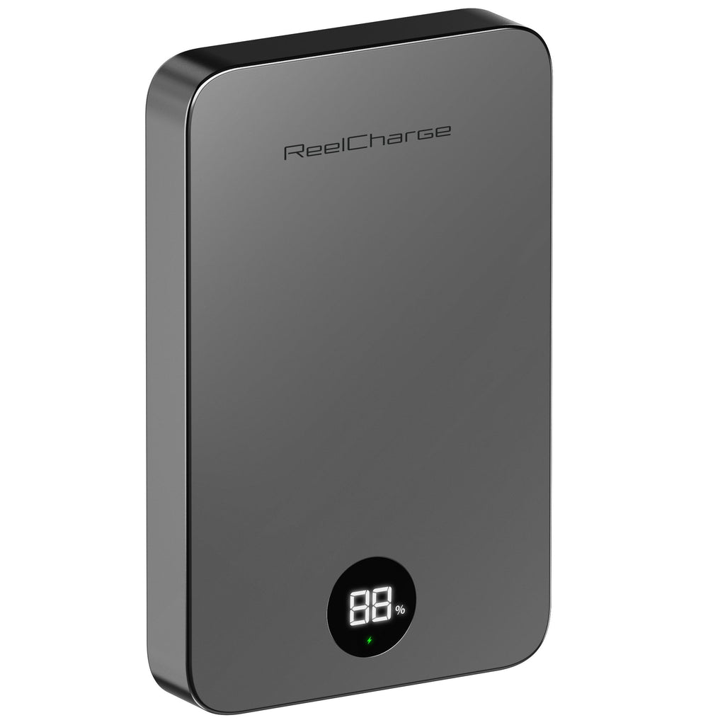 ReelCharge ReelSafe 10,000 mAh Qi2 Power Bank (Gray)