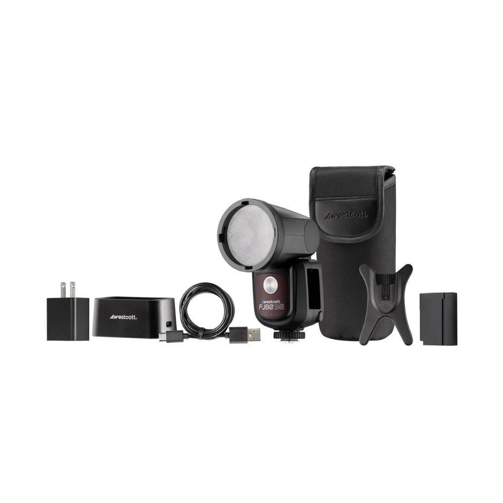 Westcott FJ80-SE M Universal 80Ws Speedlight and FJ80 Pocket Box Pack (Black)