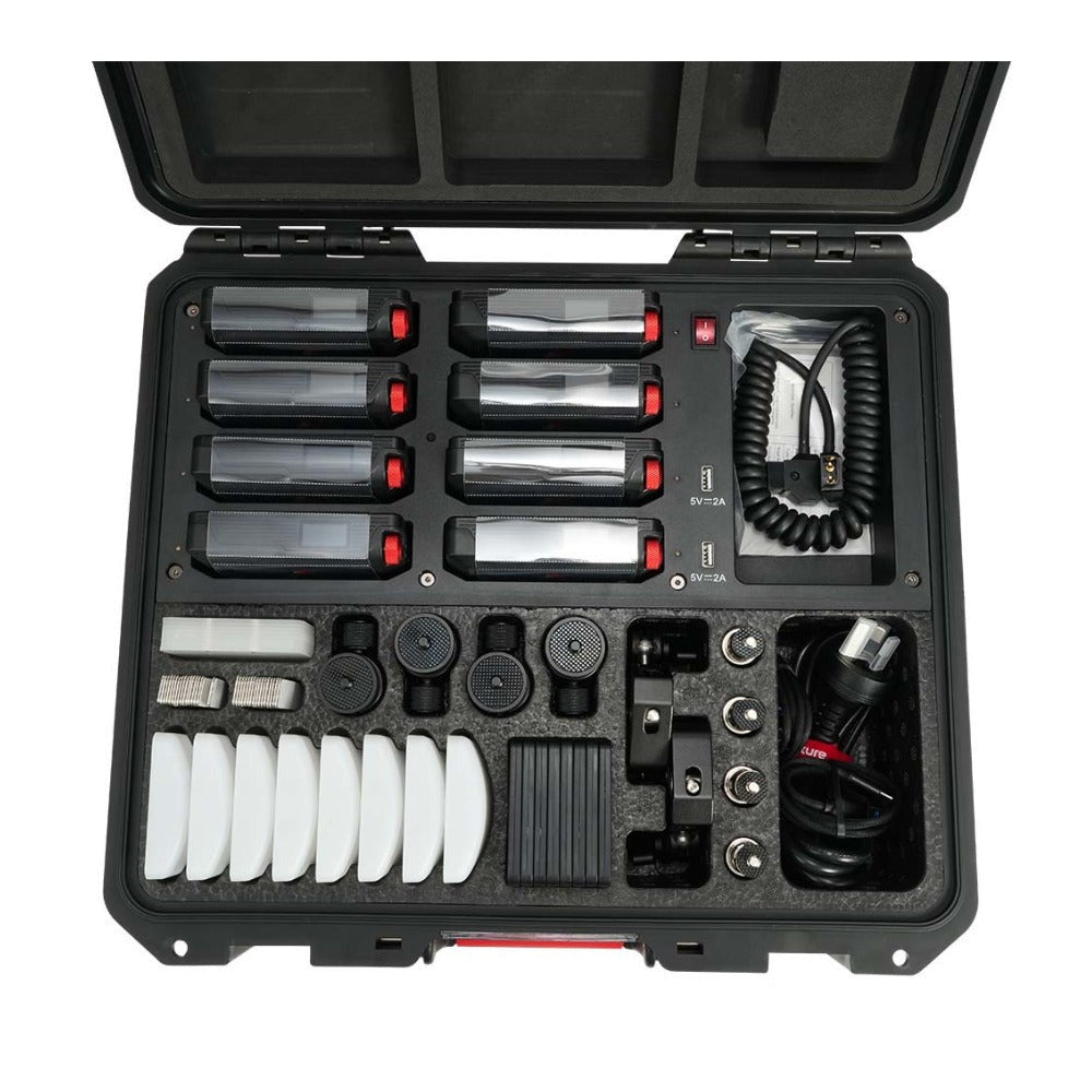 Aputure MC Pro 8-Light Kit Bundle with MC Pro Bubble Diffuser