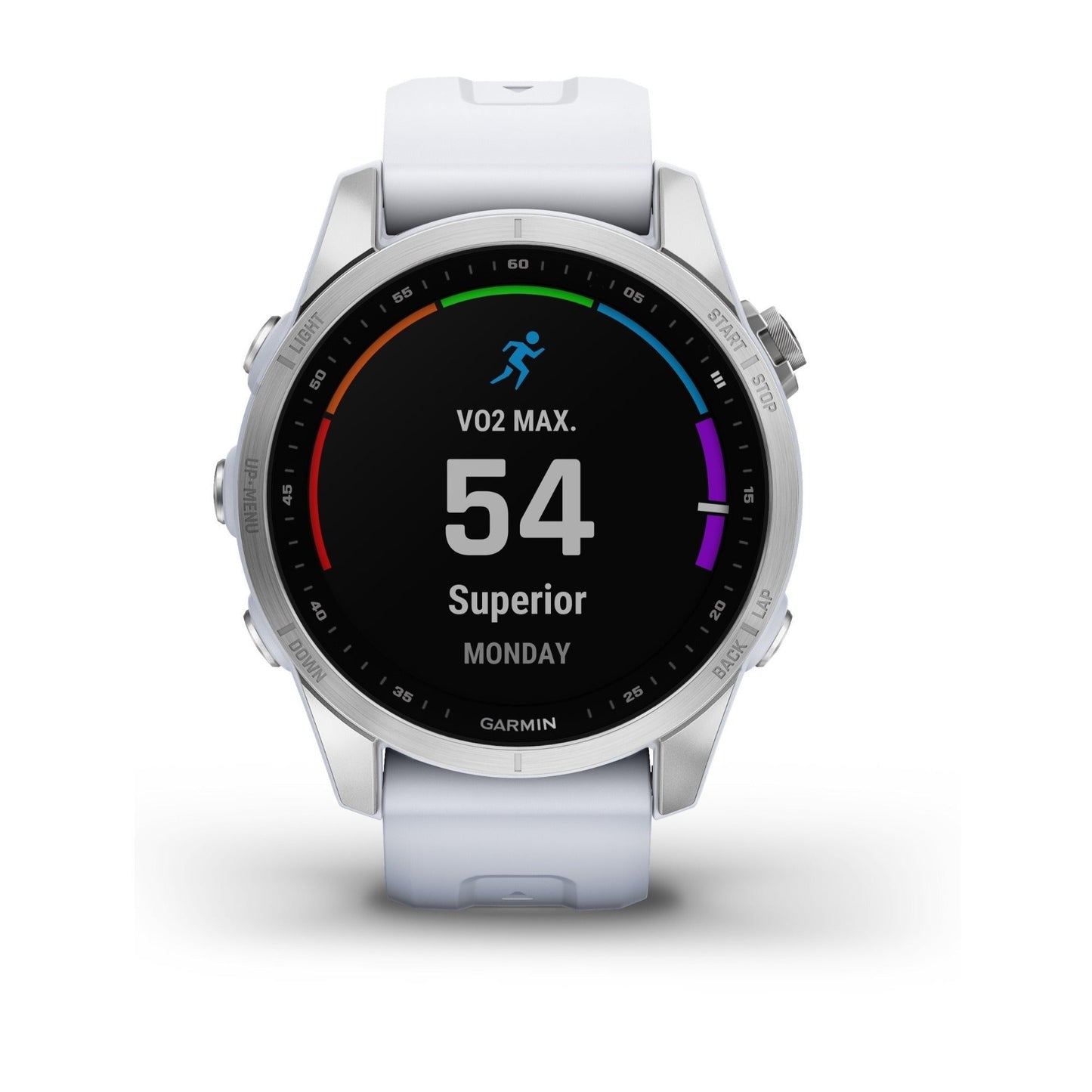 Garmin Fenix 7S Stainless Steel with Whitestone Band