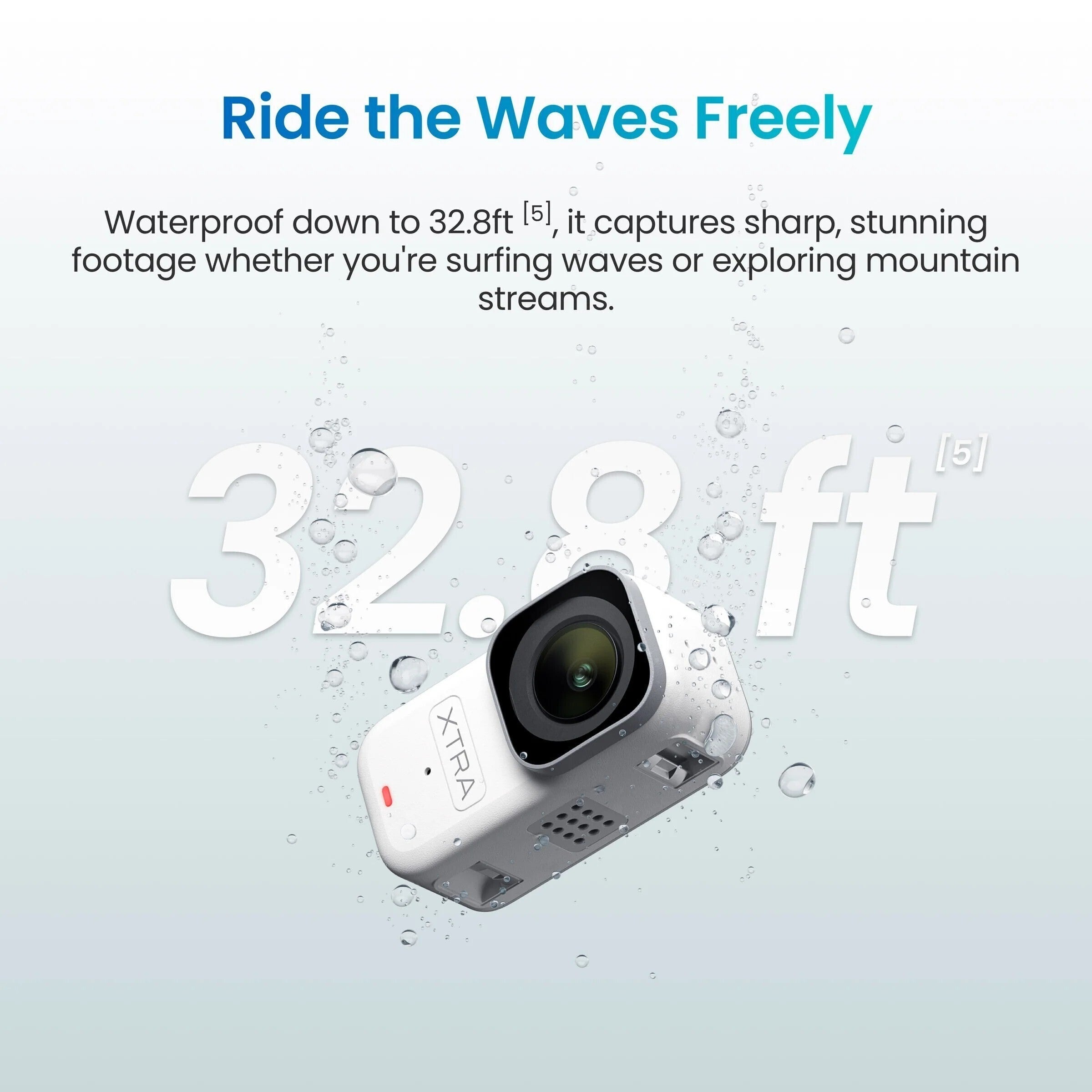 Xtra Atto 4K60 Action Camera Bundle with 128GB MicroSD and Folding Storage Case