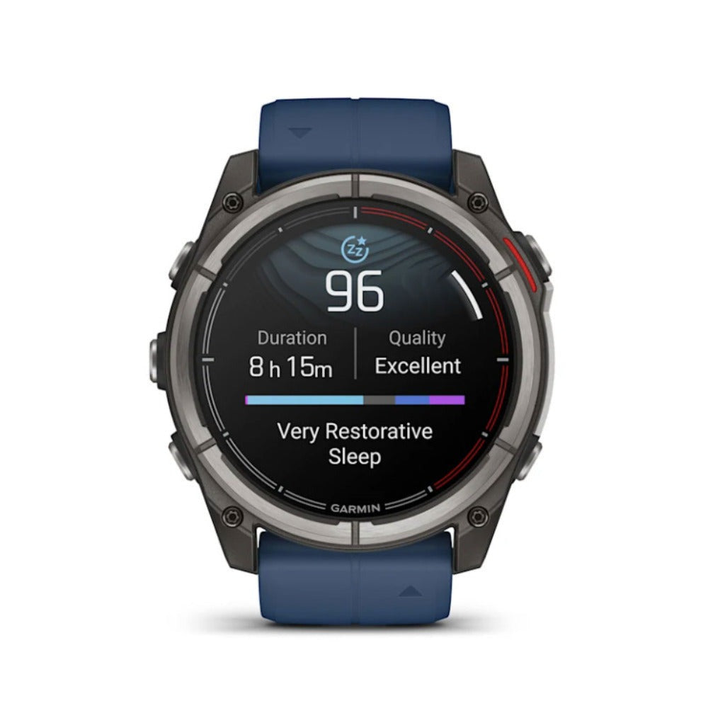 Garmin quatix 8 AMOLED Marine GPS Smartwatch (51mm, Titanium/Captain Blue) (Used)