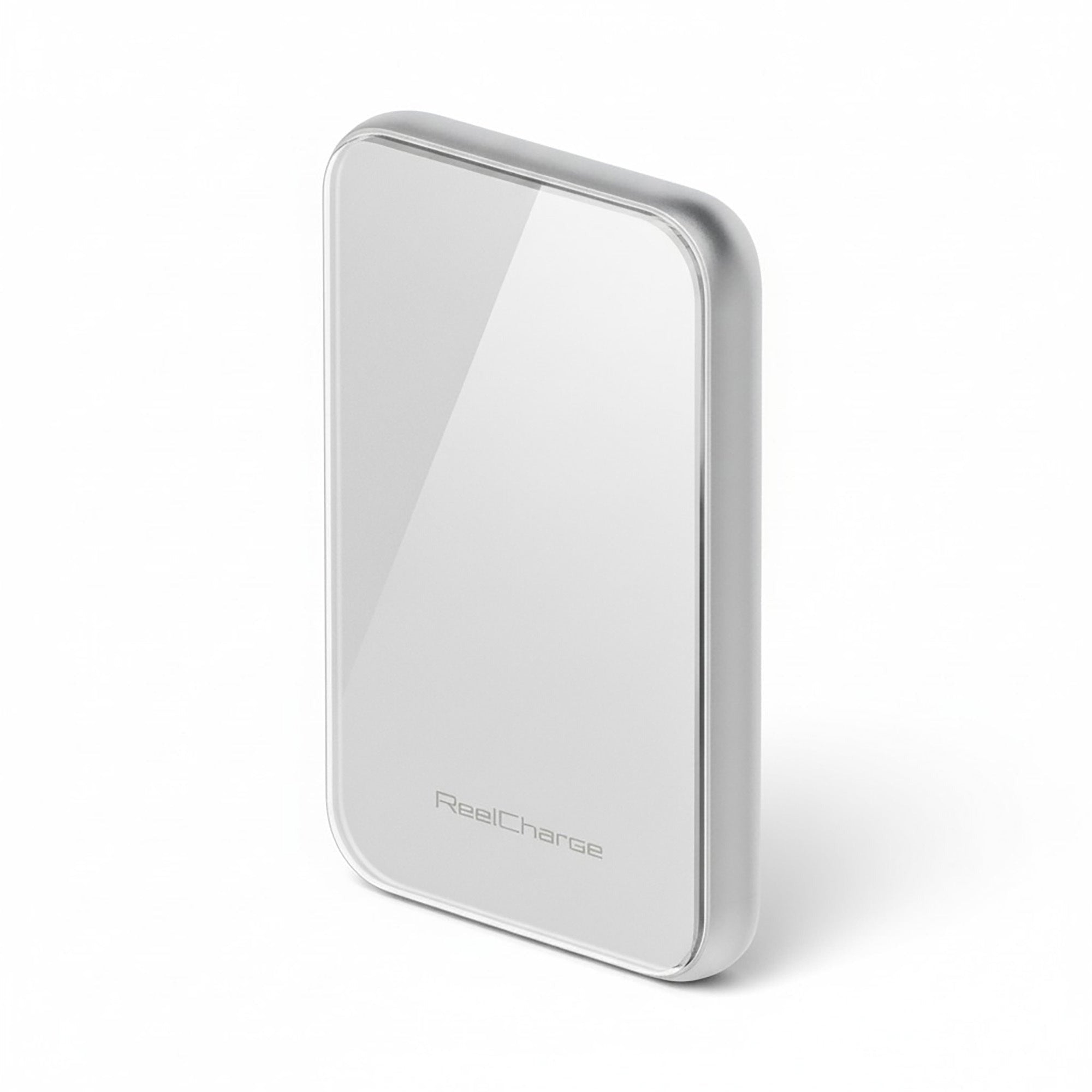 ReelCharge ReelSafe 5,000 mAh Glass Power Bank (Silver)
