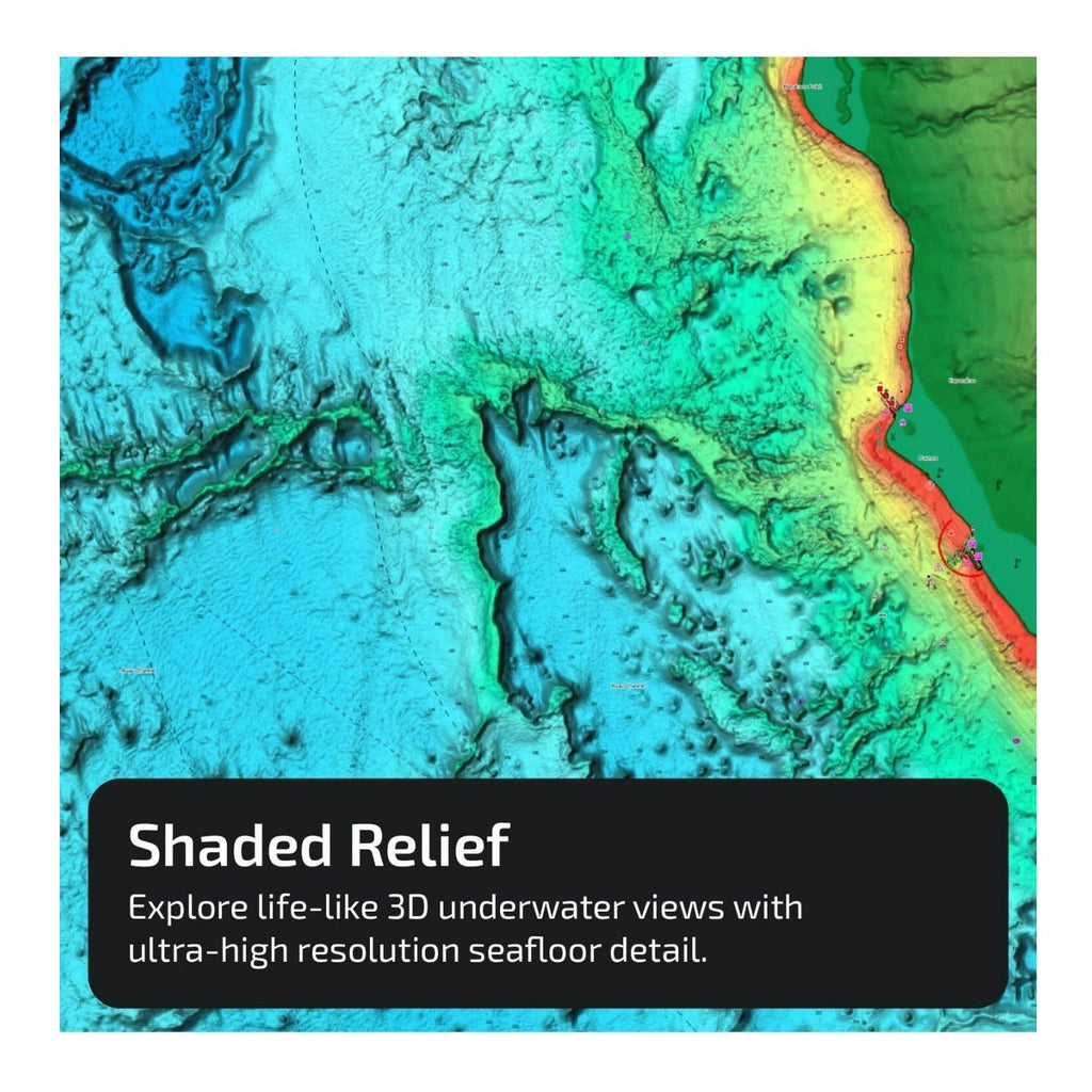 C-MAP Reveal Lakes - US Lakes North East, Map Card for Marine GPS Navigation