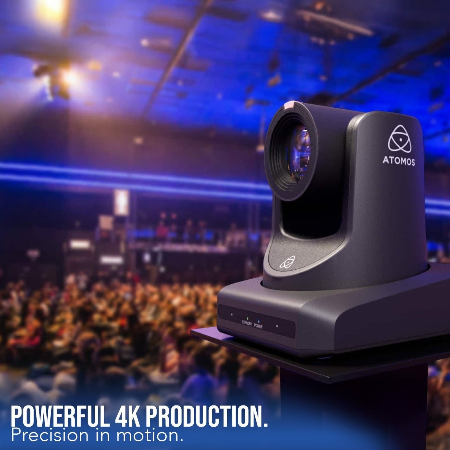 Atomos A-Eye 4K-20X AI-Powered UHD PTZ Camera (Black) Bundle