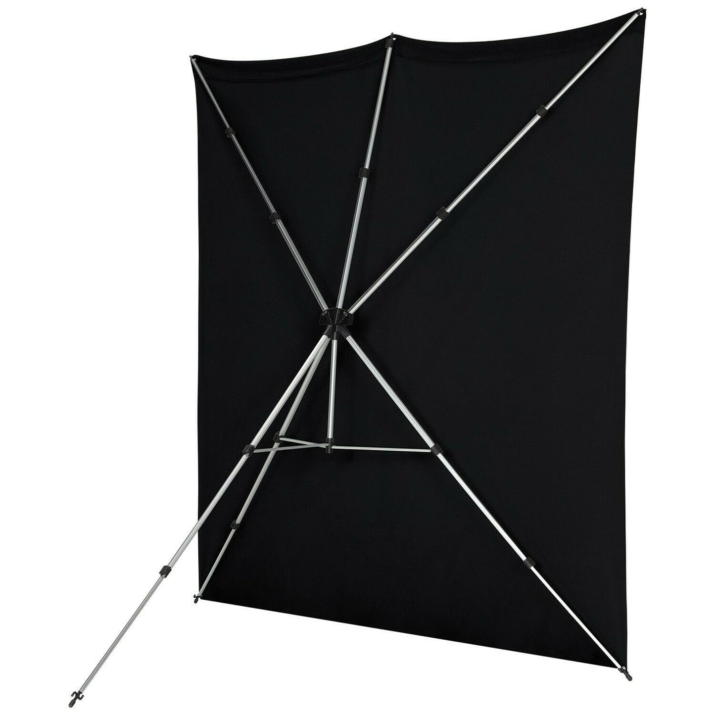 Westcott X-Drop Pro Wrinkle-Resistant 8 x 8 Feet Backdrop (Rich Black)