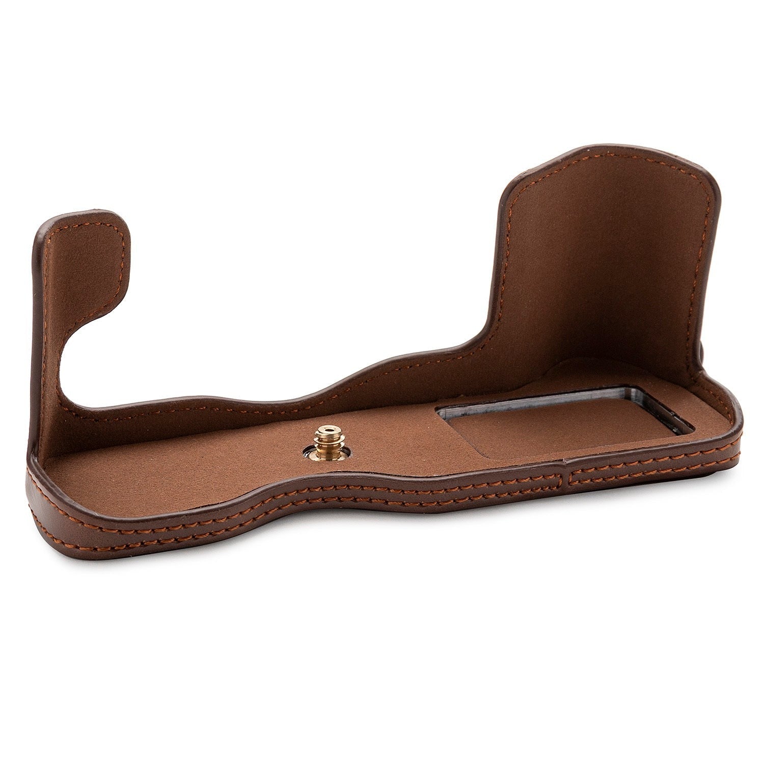Koah Leather Half Case for Fujifilm X-T3 Mirrorless Camera (Coffee Brown)