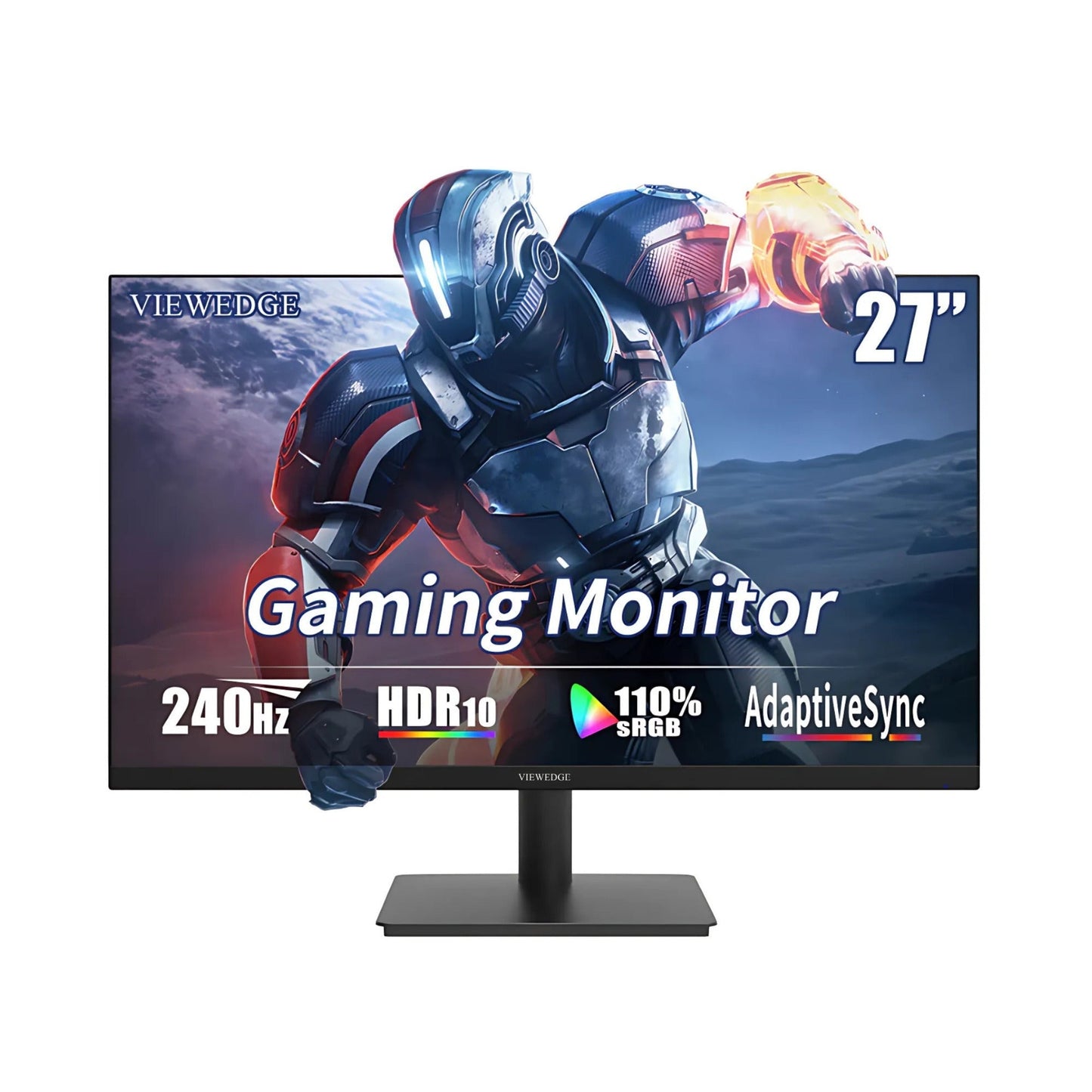 Viewedge 27-Inch Gaming Monitor FHD 240Hz (2-pack) with Wireless Charger Bundle