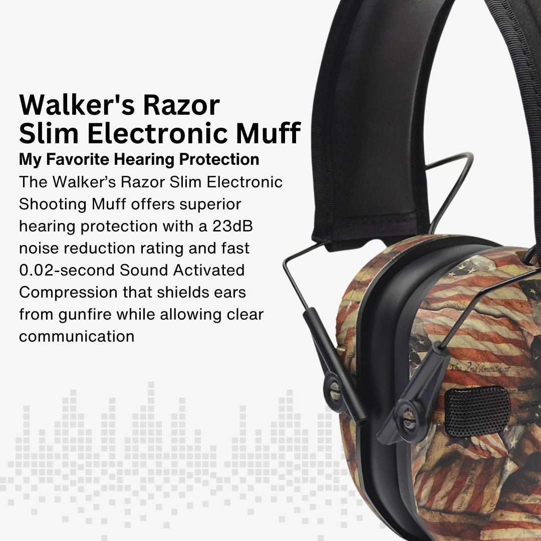 Walkers Razor Walkie Talkie Bundle with Ear Muffs and Accessories