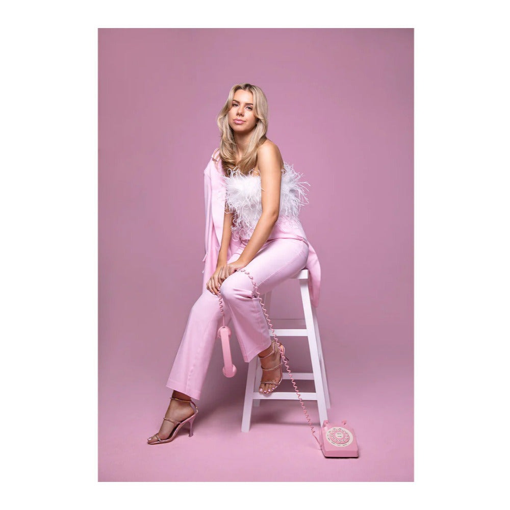 Westcott X-Drop Wrinkle-Resistant Backdrop, Perfect for Video Conferencing (Blush Pink, 5 x 12 Feet)