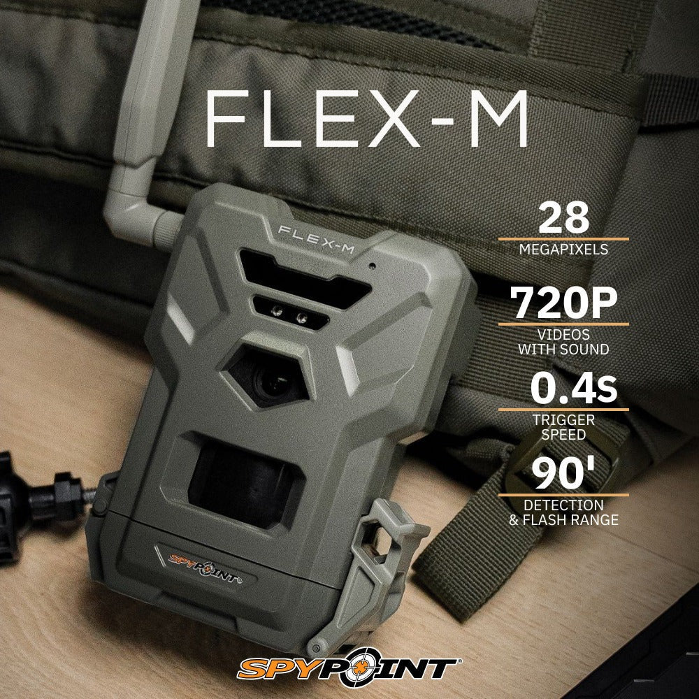 Skypoint FLEX-M Trail Camera, SPLB-10 Solar Panel Bundle with Accessories