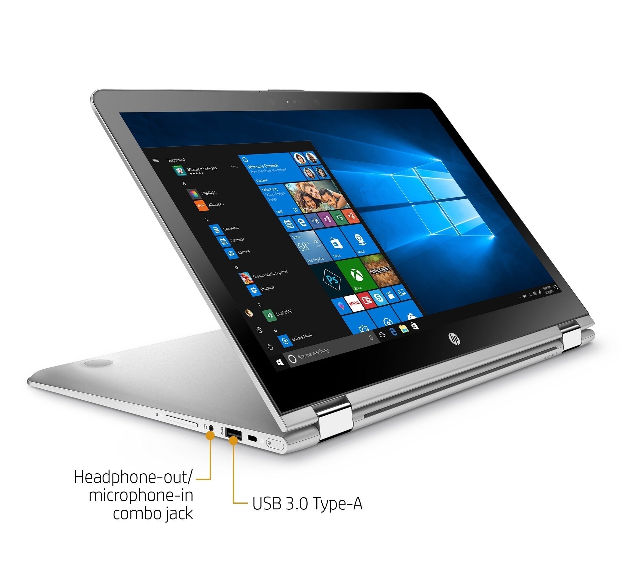 HP ENVY x360 15-aq273 2-in-1 Laptop, 15.6" FHD Touch, Intel Core i7-8550U, 256GB SSD (Certified Refurbished)