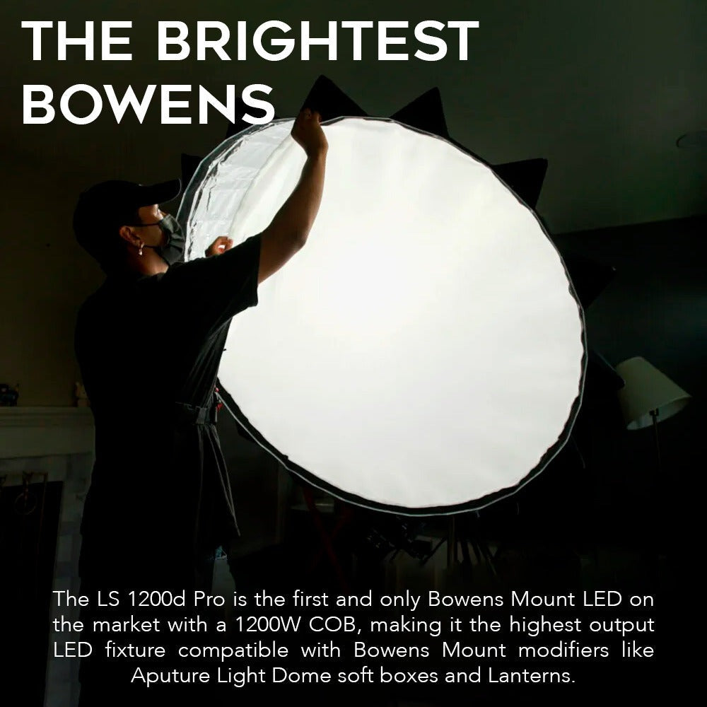 Aputure LightStorm LS 1200d Pro LED Light with Aputure LS1200 Series Reflector Kit Bundle