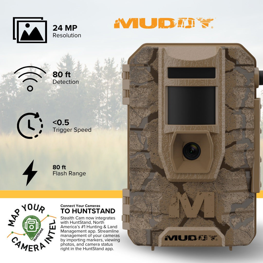 Muddy Mitigator 2.0 24MP Cellular Camera Combo (Brown) and High Speed Card Reader Bundle