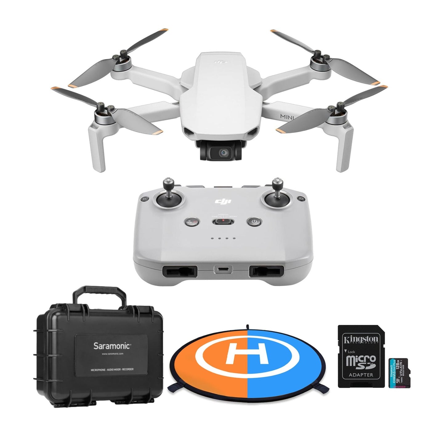 DJI Mini 4K Drone with 4K UHD Camera with 3-Axis Gimbal Stabilization and DJI Care Refresh Bundle
