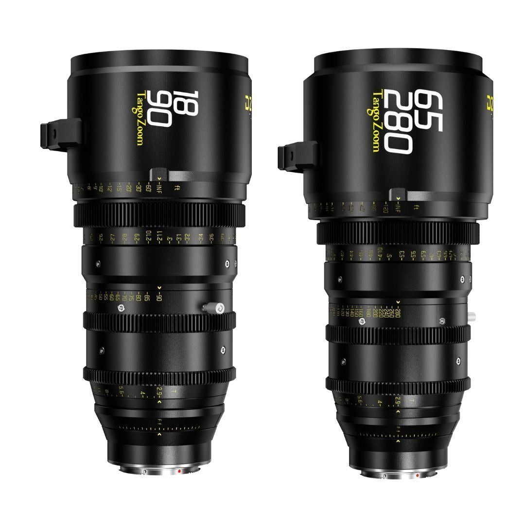 DZOFilm Tango 18-90mm T2.9 and 65-280mm T2.9-4 S35 Zoom Lens Bundle with PL or EF Mount (Black)