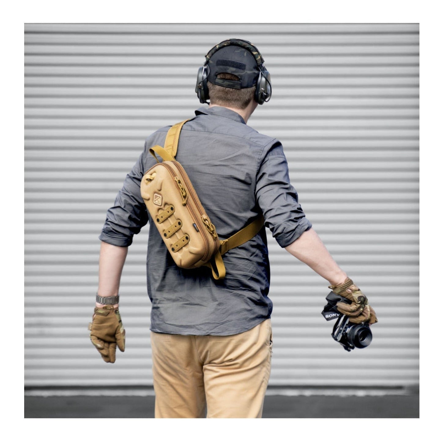Hazard 4 Bandoleer Compact Hard Shell Ambidextrous Sling Bag (Coyote)