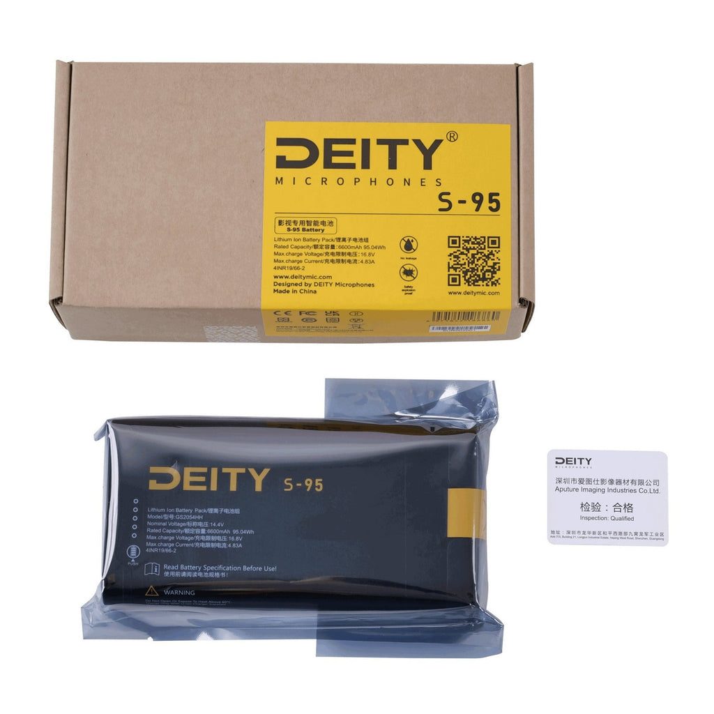 Deity S-95 Smart Battery - Li-ion Battery Pack with Telemetry Data and LED Meter