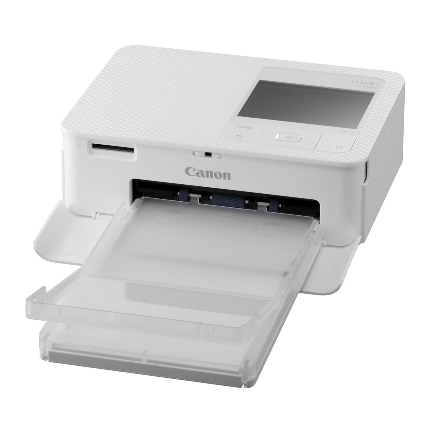 Canon Selphy CP1500 Wireless Compact Photo Printer (White) Bundle