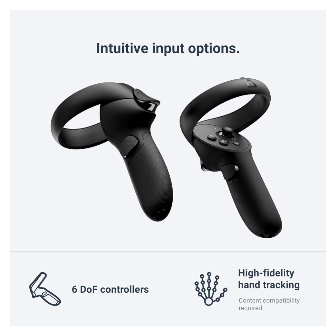 HTC VIVE XR Elite VR Headset with Convertible Design and Dual Echo Cancelling Microphones (Black)