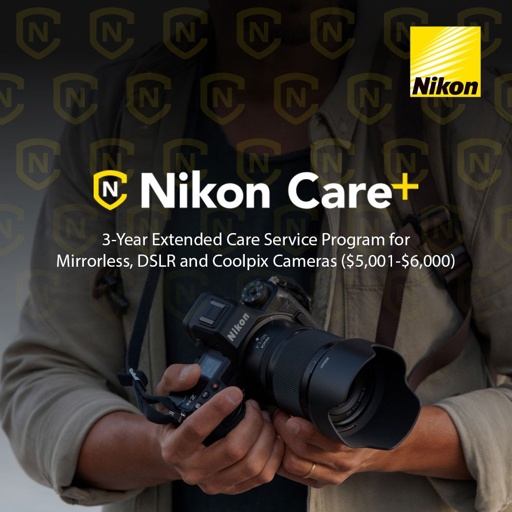 Nikon+ Care 3-Year Extended Warranty Plan for Mirrorless, DSLR and Coolpix Cameras ($5,001-$6,000)