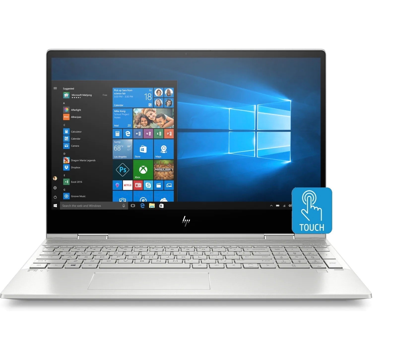 HP Envy x360 15.6" Convertible Laptop, Intel Core i5-10210U, 8GB RAM, 256GB SSD + 16GB Intel Optane (Certified Refurbished)